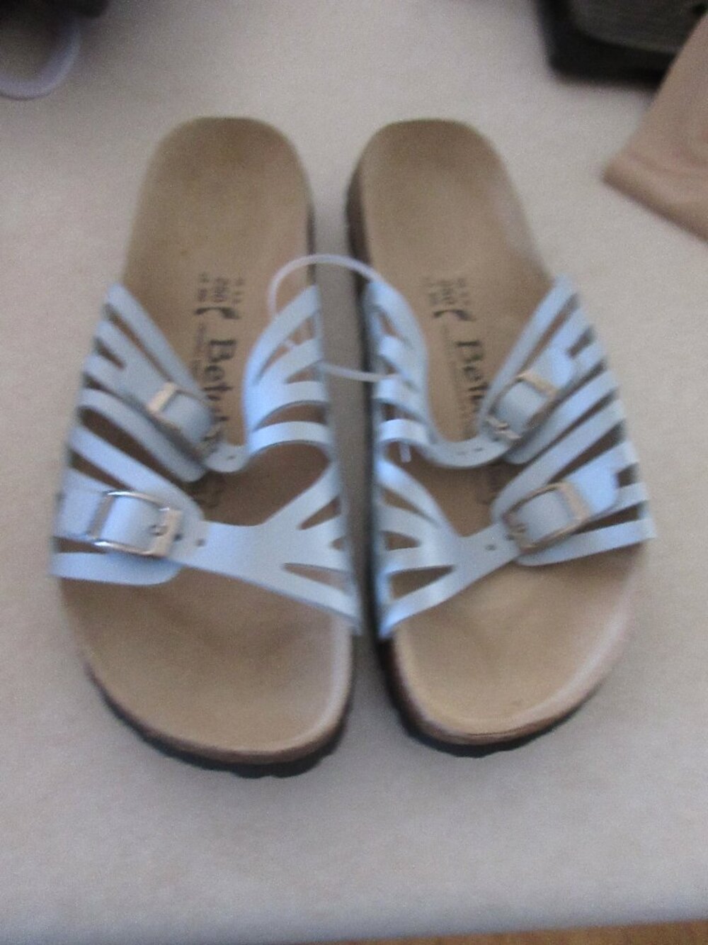 Betula By Birkenstock Women's Sandals with Buckle Straps  blue 39 nwob 8.5